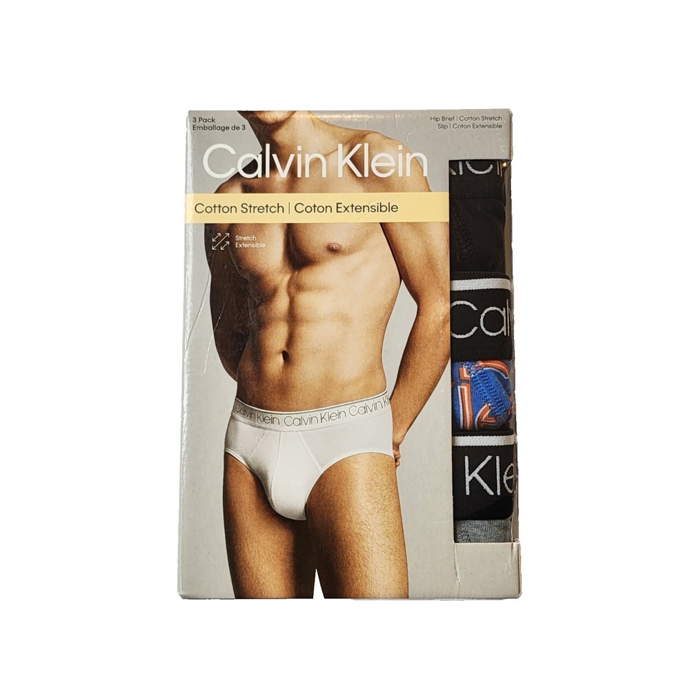 Calvin Klein Men Hip Brief Cotton Stretch Size‎ XL NWT